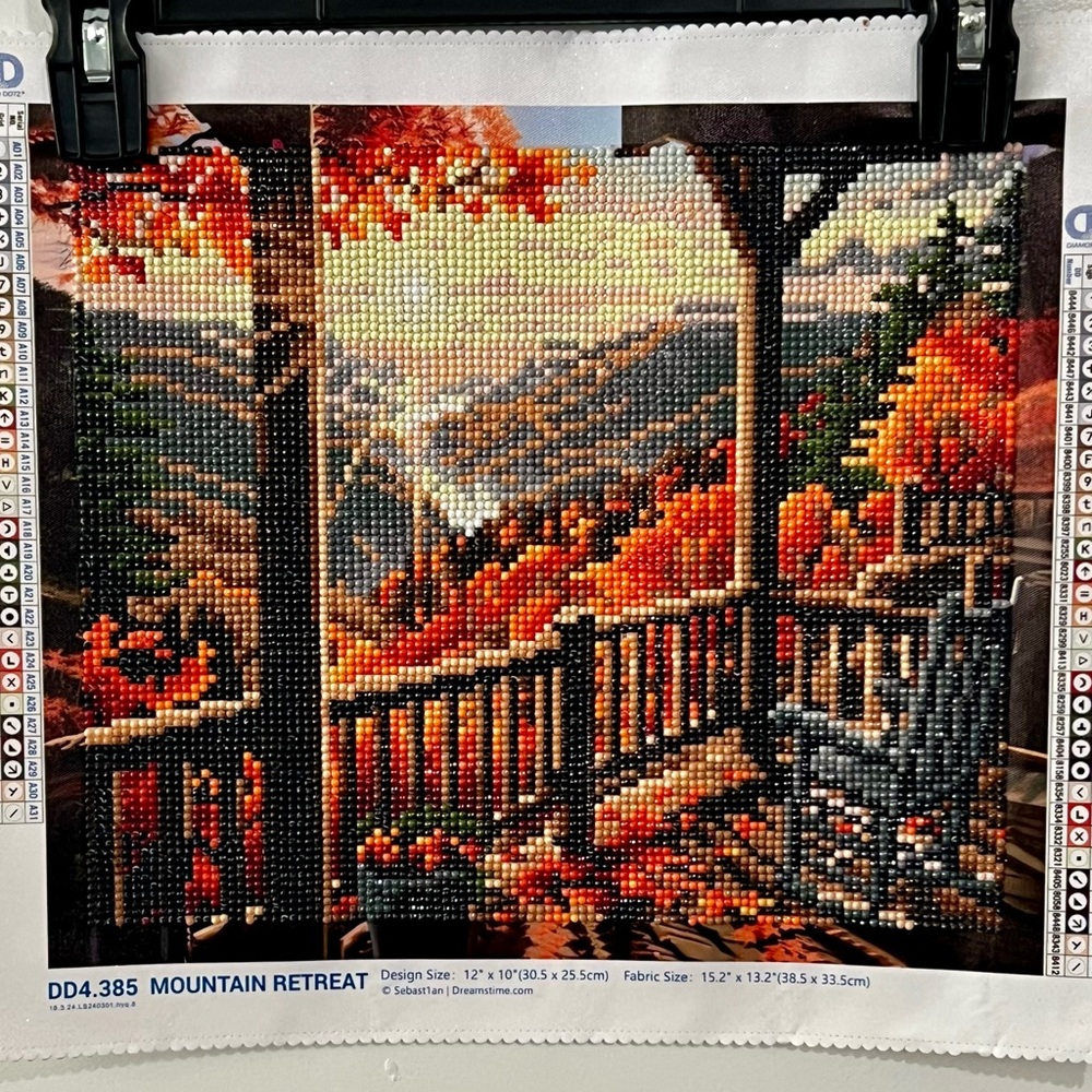 Colorful Diamond Painting Kit - Mountain Retreat.